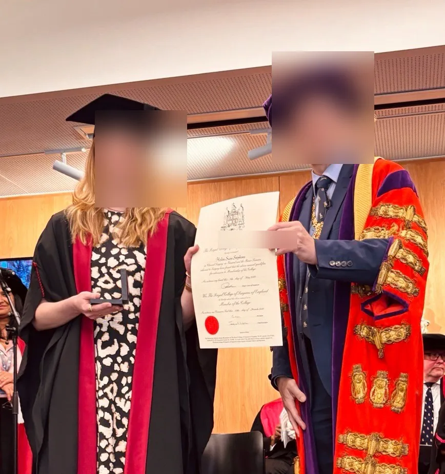 Dr. Helen S. Certificate
